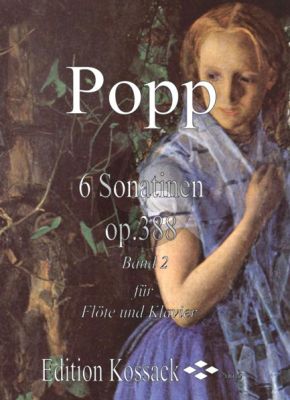 Popp 6 Sonatinen Op.388 Vol. 2 No. 4 - 6 Flöte und Klavier (Widdermann) (grade 3 - 4)