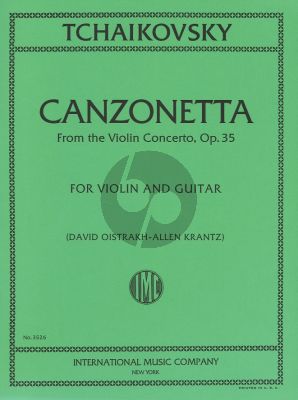 Canzonetta from the Violin Concerto Op.35 for Violin-Guitar (Oistrakh-Kramtz)