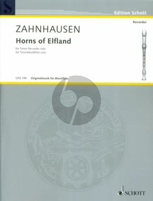Zahnhausen Horns of Elfland (1999) - Fragments in Memory of Benjamin Britten Tenor Recorder Solo