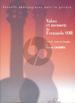 Valses et Menuets de Fernando Sor Guitare (Oscar Caceres)