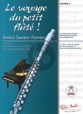 Le Voyage du Petit Flute! Vol.2 (Bk-Cd) (Travels of Little Flutey) (Sarrien-Perrier/Basteau)