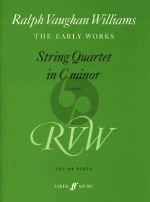 Vaughan Williams String Quartet C-minor (1898) 2 Violins, Viola and Violoncello Set of Parts