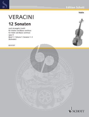 12 Sonaten nach Op. 5 von Corelli Vol. 1 (No. 1-3) fur Violine-Bc