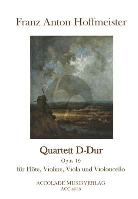 Hoffmeister Quartett D-dur Op.19 Flöte-Vi.-Va.-Vc. (Part./Stimmen) (Jürgen Schmidt)