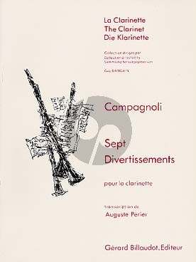 Campagnoli 7 Divertissements pour Clarinette (Auguste Perier)