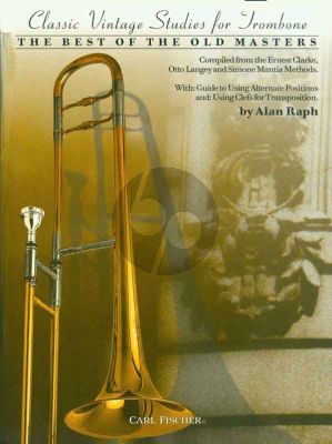 Raph Classic Vintage Studies for Trombone (Best of the Old Masters) (Bass Clef)