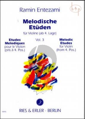 Melodische Etuden Vol. 3 Violine