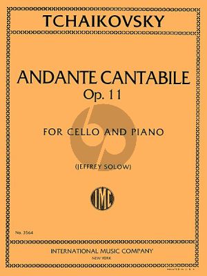 Tchaikovsky Andante Cantabile Op.11 Violoncello-Piano (Solow)