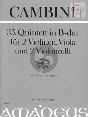 Quintet No.35 B-flat major (Score/Parts)