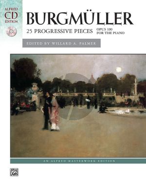 Burgmuller 25 Progressive Pieces (Studies) Op.100 (Bk-Cd) (Willard A. Palmer)