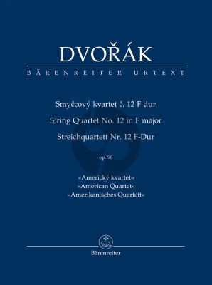 Dvorak String Quartet F-major Op. 96 "American" Study Score (Michael Kube) (Barenreiter-Urtext)