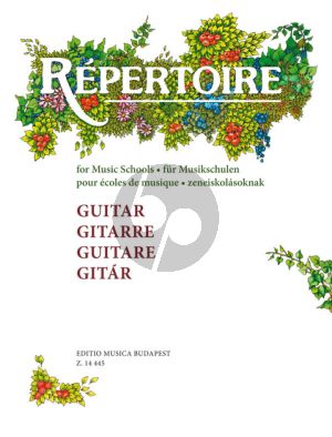 Repertoire for Music Schools Guitar (Erzsebet Nagy)