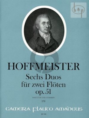 Hoffmeister 6 Duos Op. 51 2 Flutes (Score/Parts) (Bernhard Pauler)