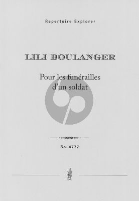 Lili Boulanger Pour les Funerailles d'un Soldat