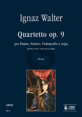 Walter Quartet Op.9 (Flute-Violin-Violoncello-Harp) (Score/Parts) (Anna Pasetti)
