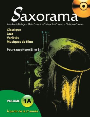 Saxorama Vol.1A Saxophone Alto ou Tenor (Bk-Cd)