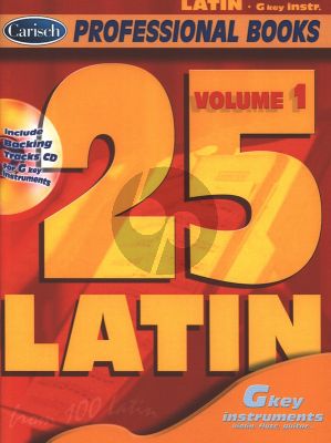 Album 25 Latin Vol.1 for G Key Instruments Book with Cd