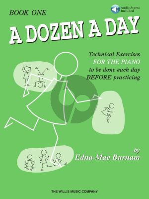 Burnam A Dozen a Day Vol.1 for Piano Book with Audio Online