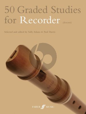 Adams-Harris 50 Graded Studies for Descant Recorder