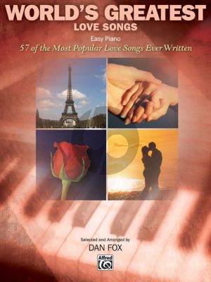 Album World's Greatest Love Songs for Easy Piano (selected and arranged by Dan Fox)