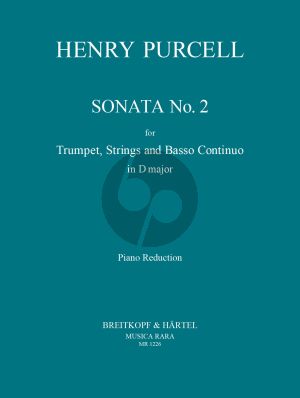 Purcell Sonata No.2 D-Major Trumpet-Strings and Bc (piano reduction) (Edward H. Tarr)