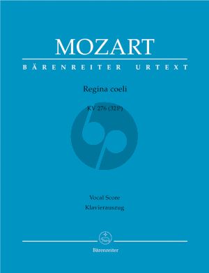 Mozart Regina coeli C-major KV 276 (321b) SATB Soli-SATB- 2 Ob.- 2 Clarino's-Timp.- 2 Vi.-Bc (Vocal Score) (Hellmut Federhofer)