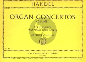 Handel 12 Organ Concertos Vol. 1 No. 1 - 6 for Piano 4 Hands (arranged by Heinrich Schenker)
