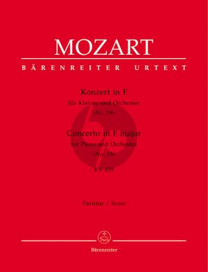 Mozart Konzert F-dur KV 459 (no.19) Klavier-Orch. Partitur