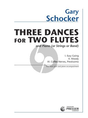 Schocker 3 Dances 2 Flutes-Piano