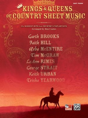 Kings and Queens of Country Sheet Music Easy Piano (with Lyrics) (Arr. by Dan Coates)