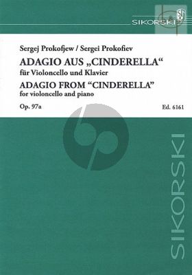 Adagio from Cinderella Op.97A Violoncello and Piano