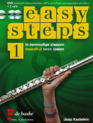 Kastelein Easy Steps Vol.1 Fluit (Bk-DVD- 2 Cd's) (In eenvoudige stappen fluit leren Spelen)