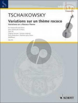 Variations sur un Theme Rococo Op.33 Violoncello-Piano