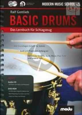 Basic Drums (Das Lernbuch fur Schlagzeug) (Bk-Cd-DVD)