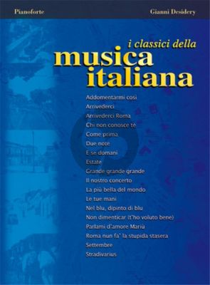 Album I Classici della Musica Italiana for Easy Piano (Arr. by Gianni Desidery)