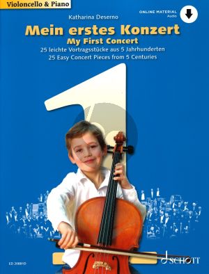 Mein Erstes Konzert Book with Audio Online Cello - Piano (My First Concert) (25 Easy Concert Pieces from 5 Centuries)
