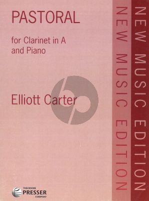 Carter Pastoral for Clarinet in A and Piano