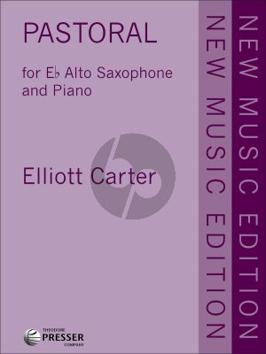 Carter Pastoral for Alto Saxophone and Piano