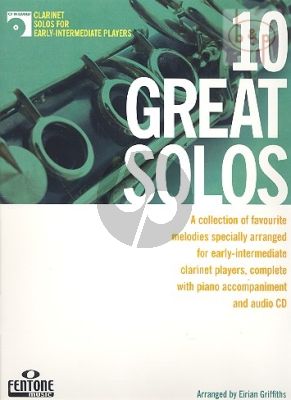 10 Great Solos for Clarinet) (with Piano Accomp.) (Bk-Cd)