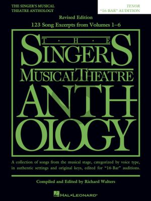 The Singer's Musical Theatre Anthology Tenor - 16-Bar Audition Piano-Vocal (edited by Richard Walters)