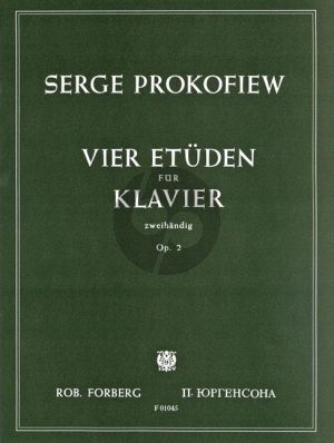 Prokofieff 4 Etuden Op. 2 Piano