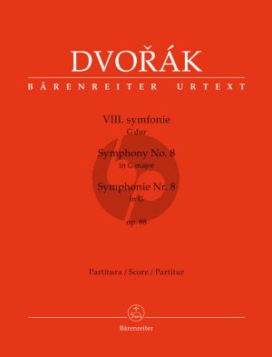 Dvorak Symphony No.8 G-major Op.88 Full Score (edited by Jonathan Del Mar) (Barenreiter-Urtext)