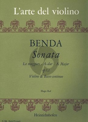 Sonata A-major Op.1 No.2 for Violin and Piano