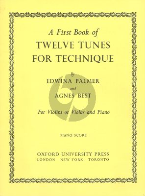 Palmer-Best First Book of 12 Tunes for Technique Violin and Piano