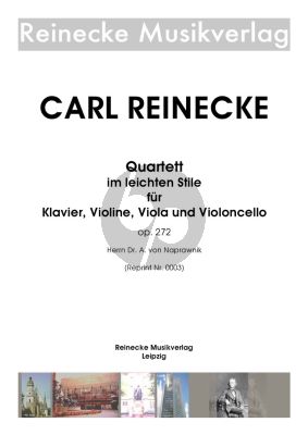 Reinecke Quartett im leichten Stile Op.272 Klavier-Violine-Viola und Violoncello (Part./Stimmen)