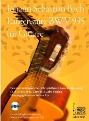 Bach Lautensuite BWV 995 Gitarre (Bk-Cd)