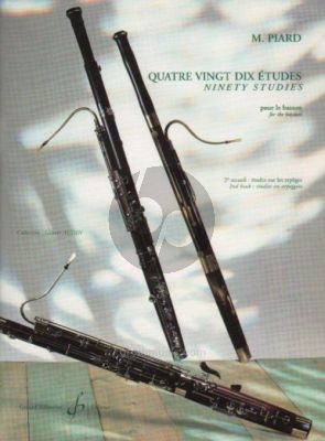 Piard 90 Etudes Vol. 2 Etudes sur les Arpeges Basson