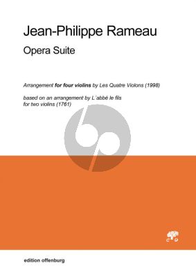 Rameau Opera Suite 4 Violinen (Part./Stimmen)