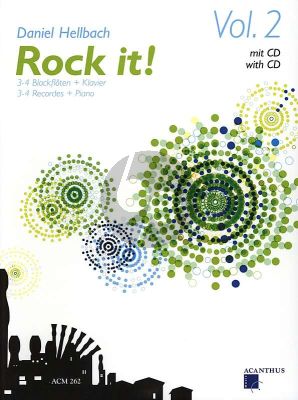 Hellbach Rock It Vol. 2 3-4 Blockflöten (SATB) - Klavier (Bk-Cd)