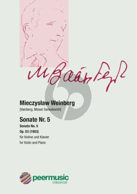 Weinberg Sonate No.5 Op.53 (1953) fur Violine und Klavier